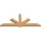 Ekena Millwork Kennewick Timber Gable Bracket, Western Red Cedar, 84"W x 35"H x 3 1/2"D x 5 1/2"F, 10/12 Pitch GBW084X35X0406KEN00SWR - alternate 2